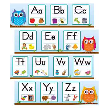 Colorful Owls Alphabet Grades, CD-110263