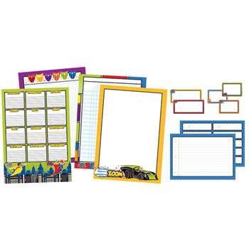 Super Power Classroom Organizers Bulletin Board Se, CD-110312