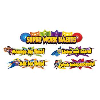 Super Power Super Work Habits Bulletin Board Set, CD-110315