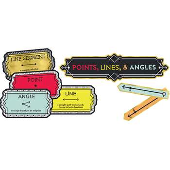 Points Lines And Angles Bulletin Board Set Gr 3-5 , CD-110347