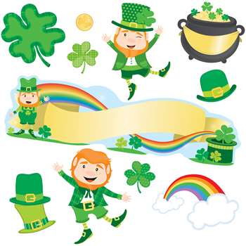 St Patricks Day Mini Bulletin Board Set Gr Pk-5, CD-110351