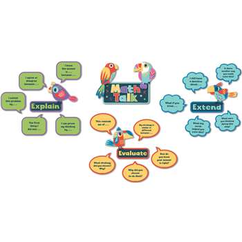 Math Talk Mini Bulletin Board Set, CD-110388