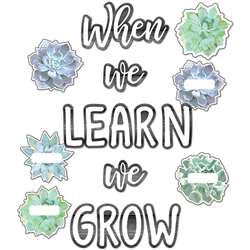 When We Learn We Grow Bulletin Board St Simply Sty, CD-110410