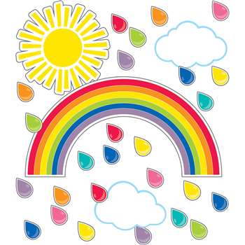Hello Sunshine Giant Rainbow Bulletin Board St, CD-110417