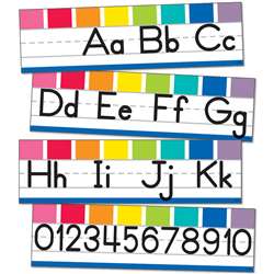 Alphabet Line Manuscript Mini Bulletin Board St He, CD-110419