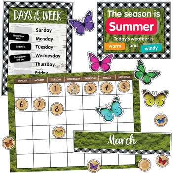 Calendar Bulletin Board Set Woodland Whimsy, CD-110424