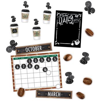 Calendar Bulletin Board Set Industrial Cafe, CD-110479