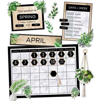 Simply Boho Calendar Bulletin Board St, CD-110502