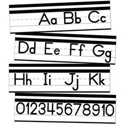 Alphabet Line Bulletin Board Set Simply Safari Man, CD-110540