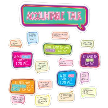 Accountable Talk Bulletin Board Set, CD-110548