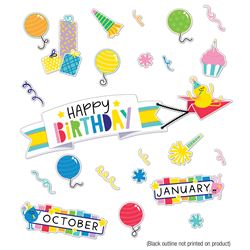 Happy Place Birthday Bulletin Set, CD-110552