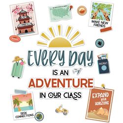 Every Day Is Adventure Bulletin Set Lets Explore, CD-110554