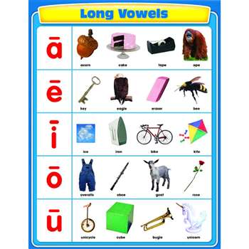 Long Vowels Chartlet By Carson Dellosa