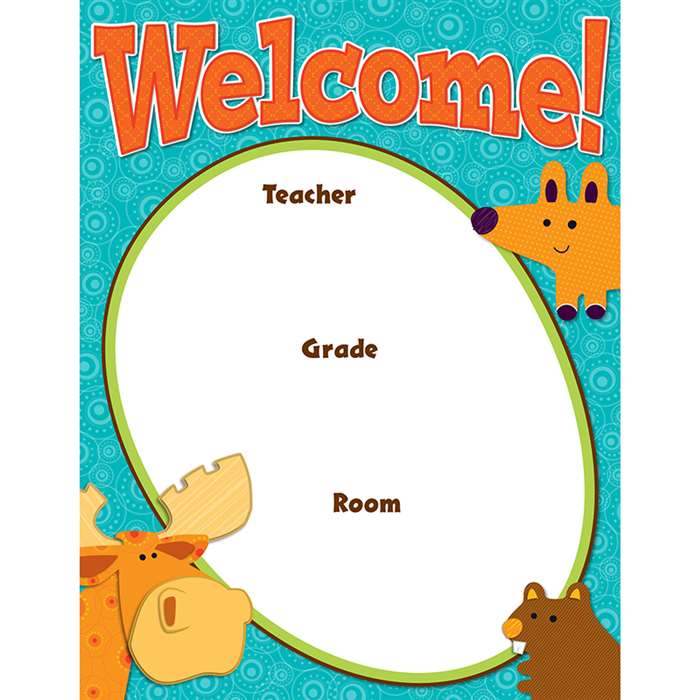 Moose & Friends Welcome Chart, CD-114191