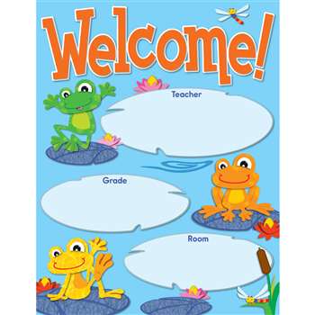 Funky Frogs Welcome Chart By Carson Dellosa