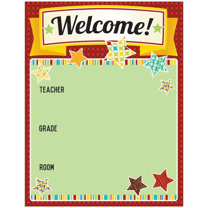 Hipster Welcome Chartlet, CD-114209