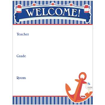 Welcome Chartlet Gr Pk-8 Decorative, CD-114220