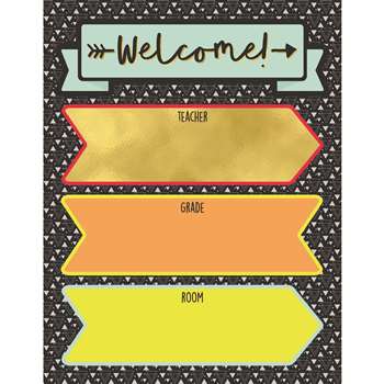 Welcome Chartlet Gr 2-8 Decorative, CD-114228