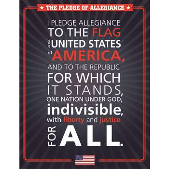 The Pledge Allegiance Chart Gr K-8 Social Studies, CD-114234