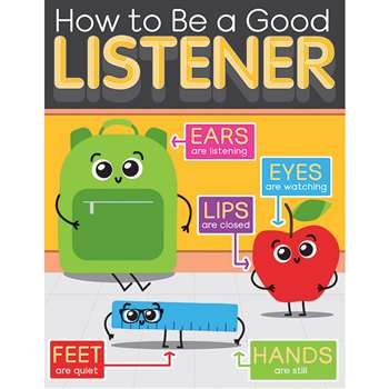 How To Be Good Listen Chart Gr K-5 Early Learning, CD-114237