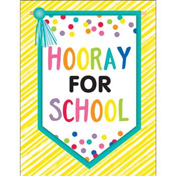 Just Teach Hooray For School Chart, CD-114269