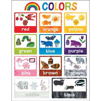 World Of Eric Carle Colors Chart, CD-114296