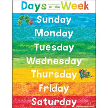 Eric Carle Days Of The Week Chart, CD-114299