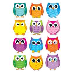 Colorful Owls Cut Outs 36Ct By Carson Dellosa