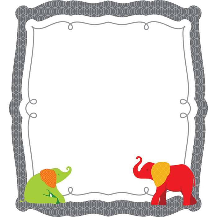 Elephant Colorful Cut Outs Gr Pk-8, CD-120169