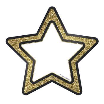 Gold Glitter Stars Cut Outs Sparkle And Shine, CD-120243