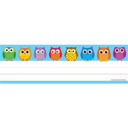 Colorful Owls Nameplates 36Ct By Carson Dellosa