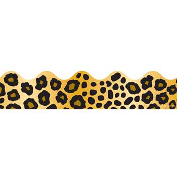 Border Leopard Print Scalloped By Carson Dellosa