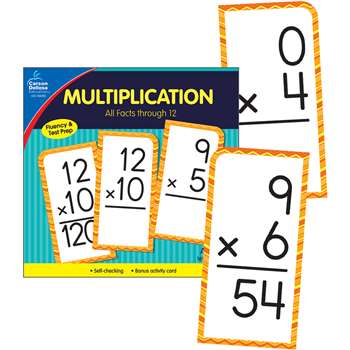 Multiplication Facts Thru 12 Flash Cards, CD-134055