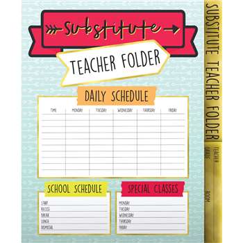 Aim High Substitute Teacher Folder, CD-136020