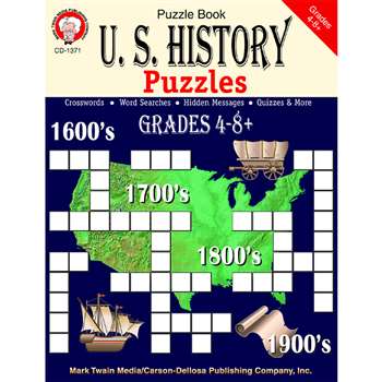 Us History Puzzles Book By Carson Dellosa