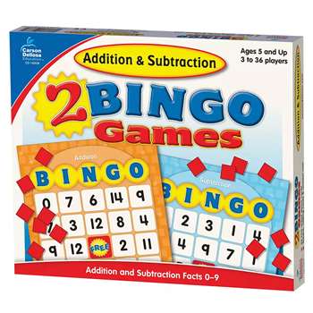 Addition & Subtraction Bingo By Carson Dellosa