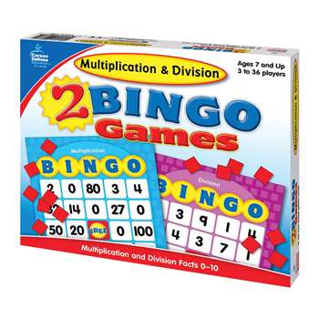 Multiplication & Division Bingo By Carson Dellosa