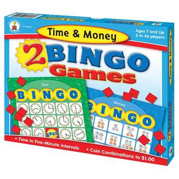 Time & Money Bingo By Carson Dellosa