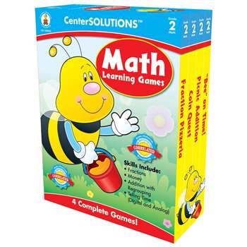 Math Learning Games 2 Centersolutions By Carson Dellosa