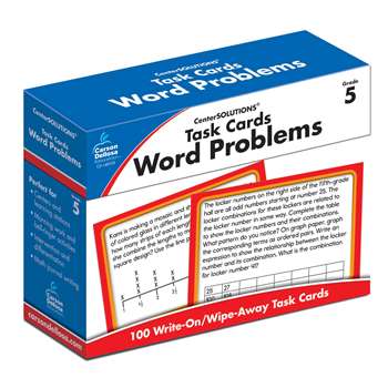 Task Cards Word Problems Gr 5, CD-140105