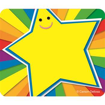 Rainbow Star Name Tags By Carson Dellosa