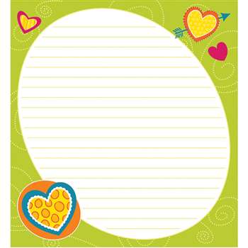 Bright Hearts Shape Notepad Gr Pk-8, CD-151087