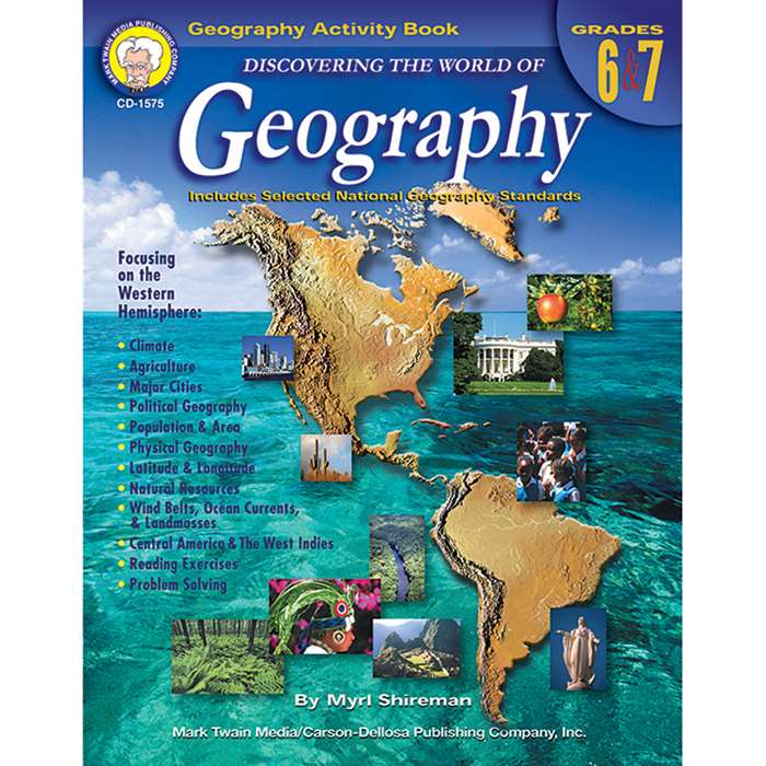 Discovering The World Of Geography Gr 6-7 By Carson Dellosa