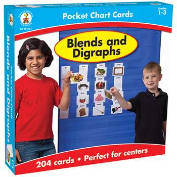 Blends And Digraphs Pocket Charts Gr 1-4 By Carson Dellosa