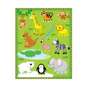 Zoo Shape Stickers 78Pk By Carson Dellosa