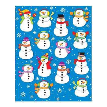 Snowmen Shape Stickers 84Pk By Carson Dellosa