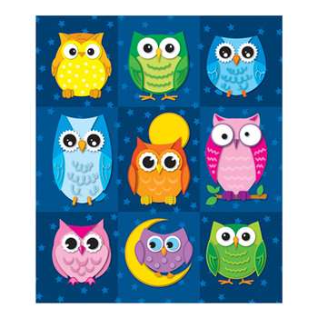 Colorful Owls Prize Pack Stickers By Carson Dellosa