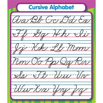 Cursive Alphabet Stickers By Carson Dellosa