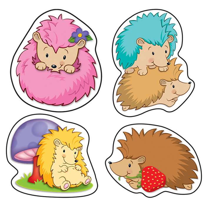 Happy Hedgehogs Shape Stickers, CD-168183