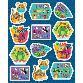 GERM BUSTERS SHAPE STICKERS - CD-168303